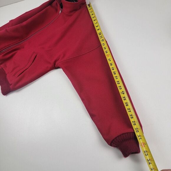 Pendleton Lobo 100% Virgin Wool Bomber Jacket Men's‎ Medium Maroon Red Full Zip - Picture 6 of 12